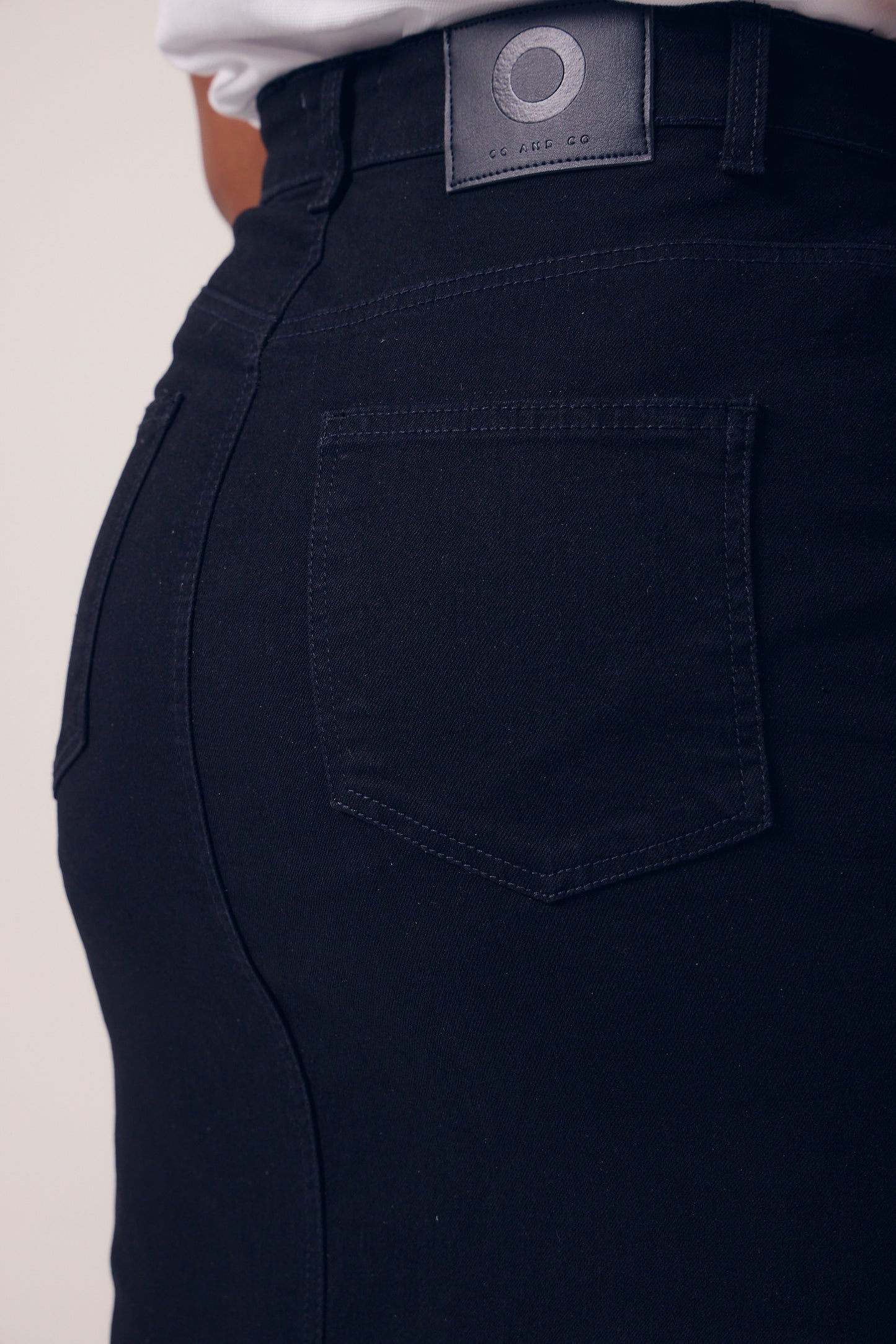 Ladies Stretch Denim Skirt