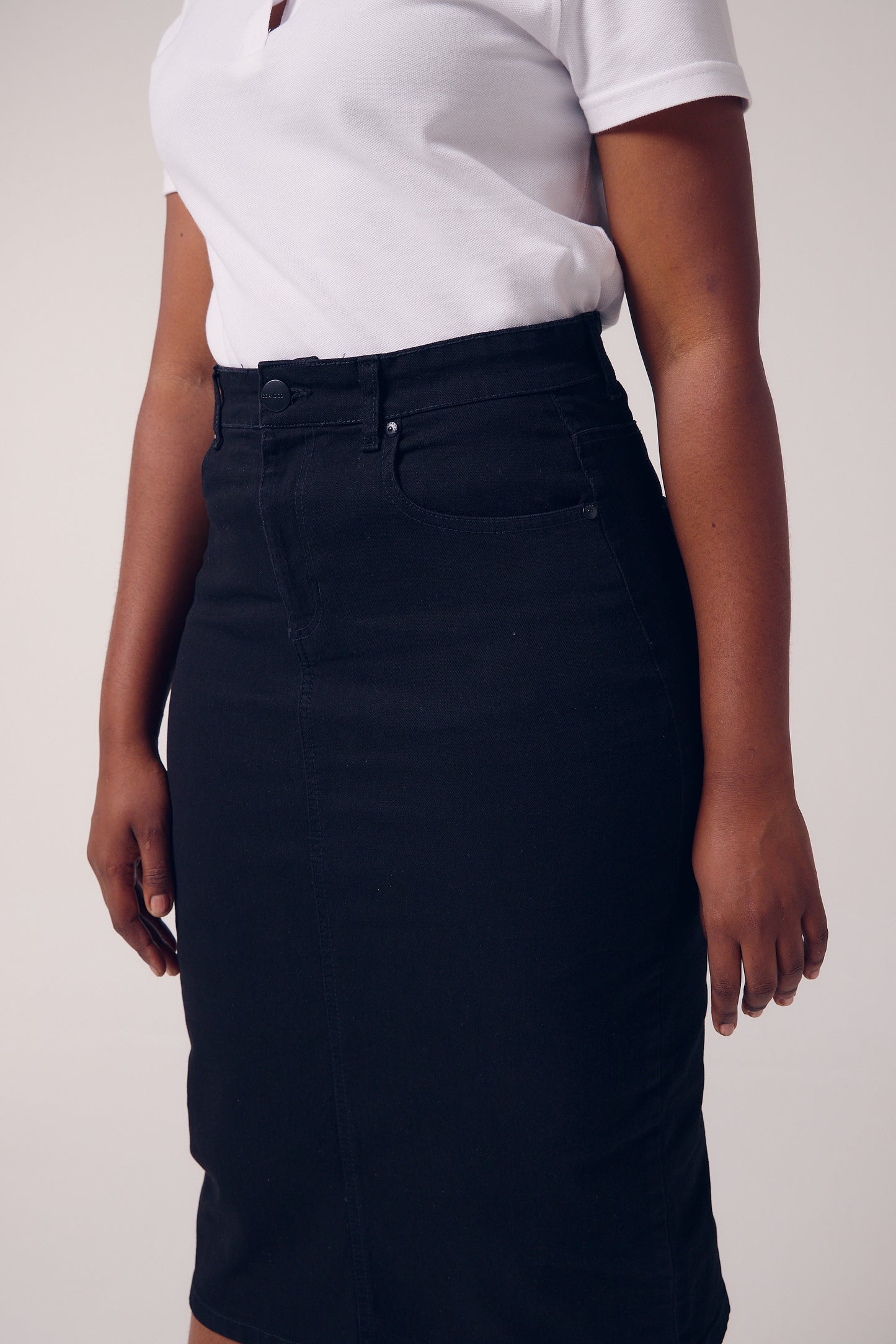 Ladies Stretch Denim Skirt
