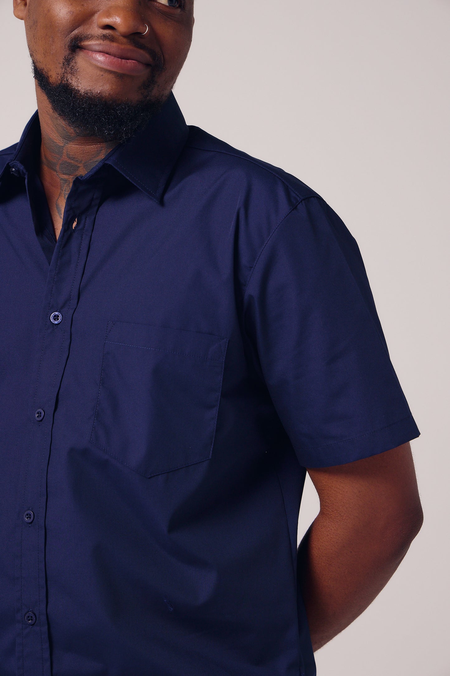 Mens Short Sleeve Lounge Shirt