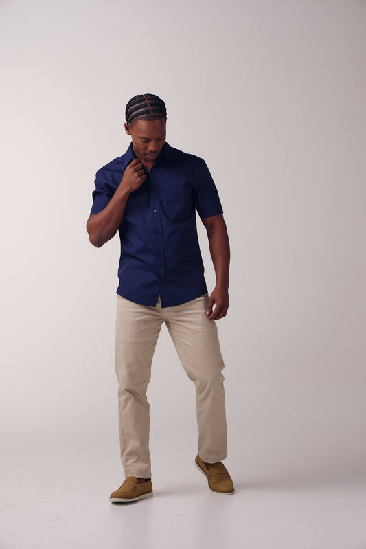 Mens Short Sleeve Lounge Shirt